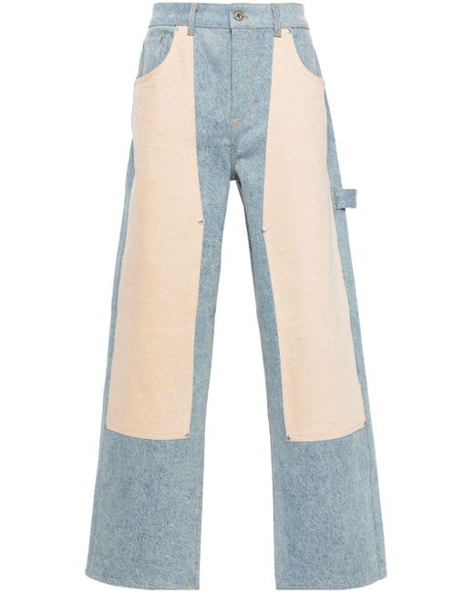 Represent Blue R3c-v2 Colour-block Jeans for men