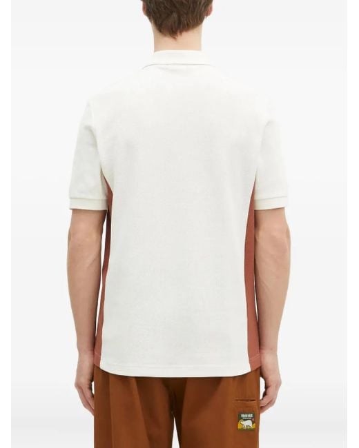 メンズ Fred Perry パネル ポロシャツ White