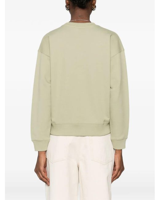 Maison Kitsuné Green Sweat À Broderie Renard