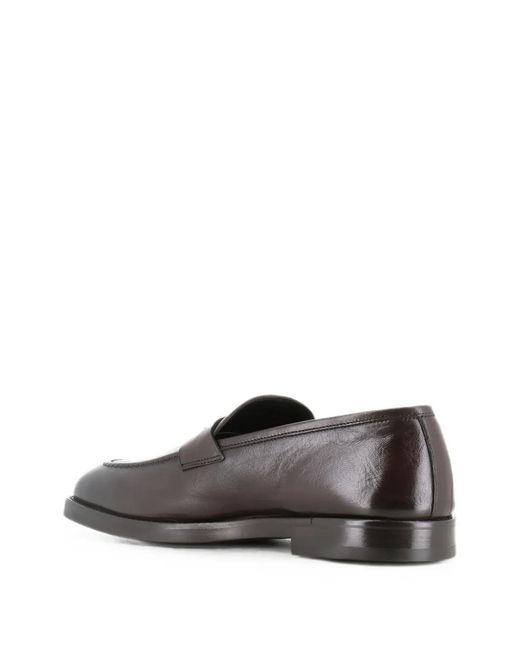 Alexander Hotto Gray Leather Loafers for men