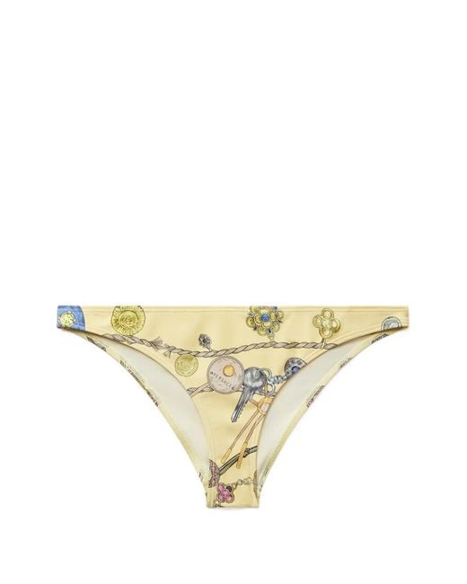 Versace Natural Jewellery-Print Bikini Bottoms