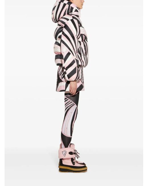 Plumífero con estampado Iride Emilio Pucci de color Black
