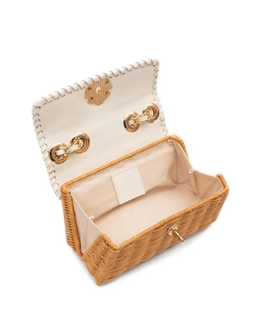 Isla Natural Selene Woven Chain Shoulder Bag