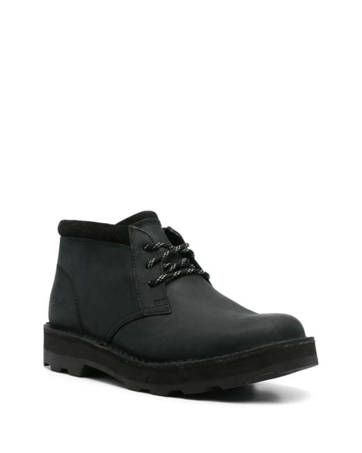 Clarks Black Corston Db Wp Leather Boots for men