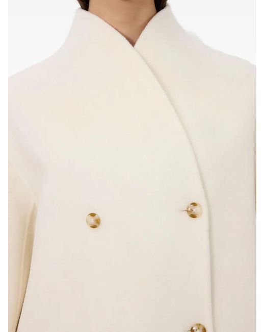 Loulou de Saison White Meyer Double-Breasted Jacket