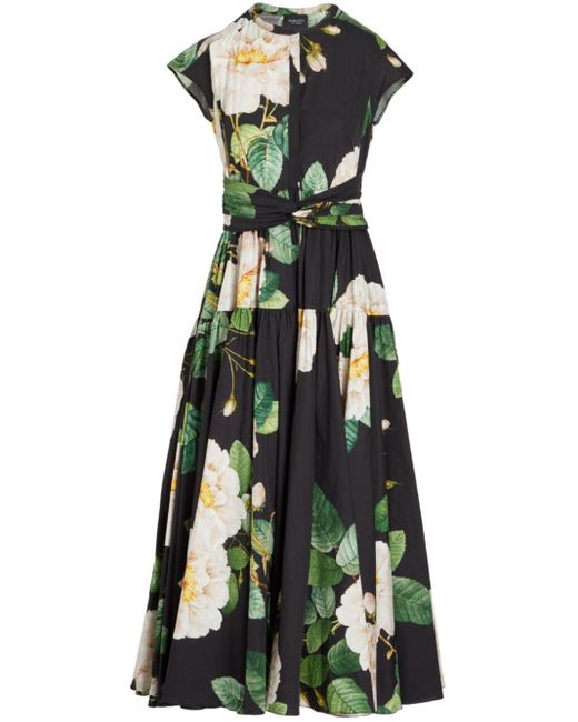 Giambattista Valli Green Giant Bloom Maxi Dress