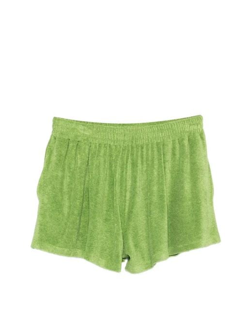 A.M.G Green Short À Empiècement En Résille