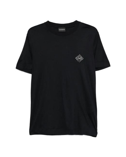 Emporio Armani Black Dark Regular T-Shirt for men