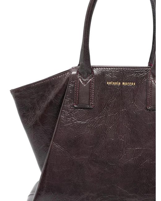 Antonio Marras Black Top Handle Tote Bag