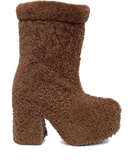 Inuikii Brown 100Mm Shearling Boots