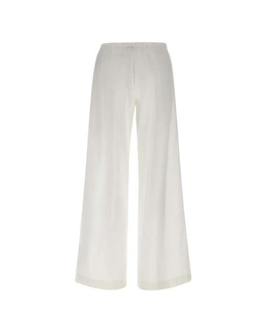 Herno White Pantalon À Lien De Resserrage