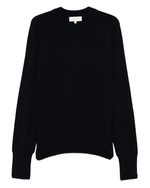 Studio Nicholson Black V-Neck Sweater for men