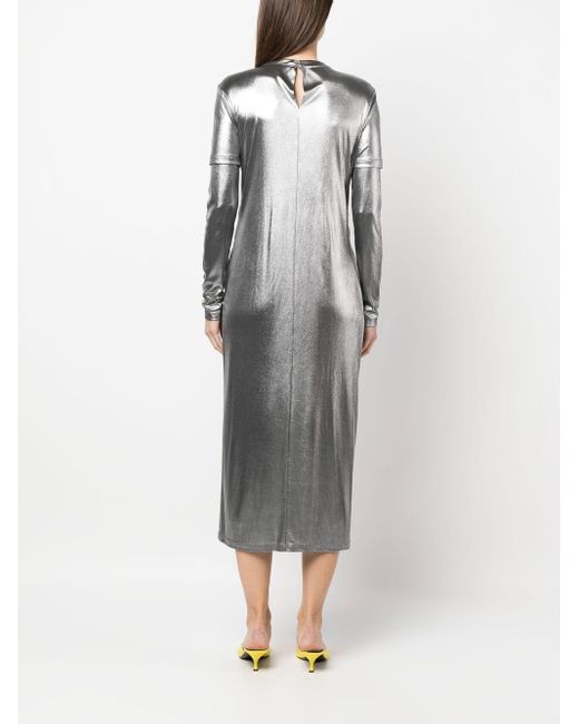 Loewe ドレープ ドレス Gray