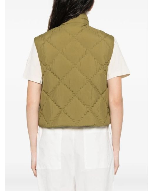 Moncler Green Biois Quilted Down Vest