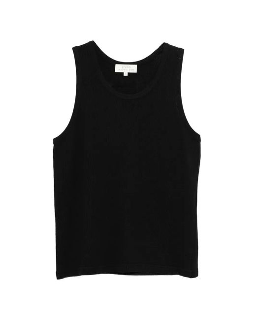 Studio Nicholson Black Débardeur Razim À Design Côtelé for men