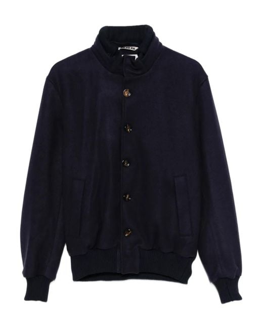 Chaqueta bómber con cierre de botón KIRED de hombre de color Blue