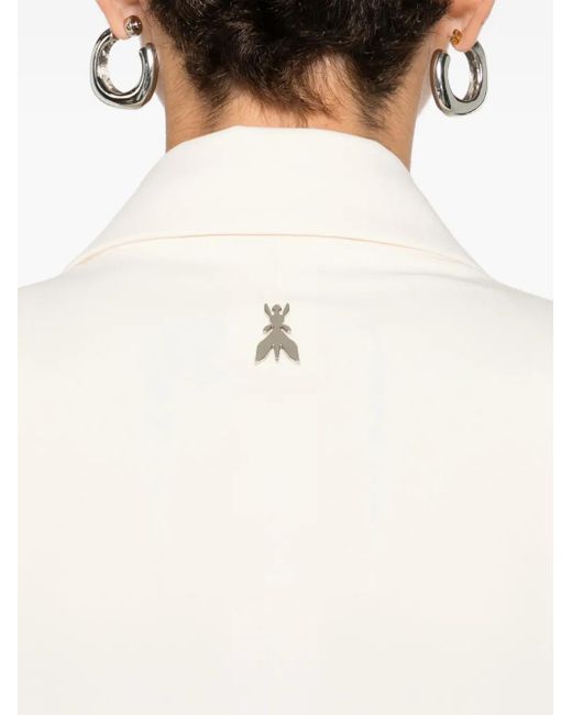 Patrizia Pepe White Double-Breasted Jacket