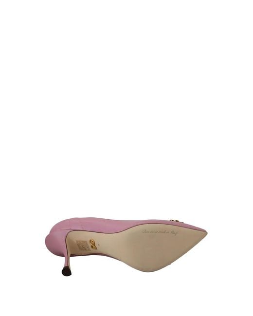 Dolce & Gabbana Purple Devotion Quilted Leather Pumps