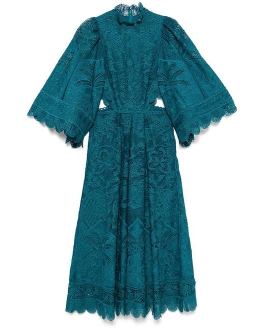 Farm Rio Guipire ドレス Blue