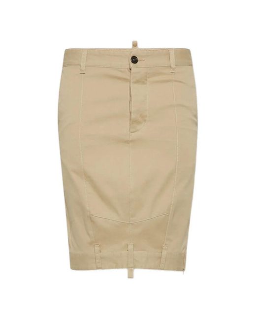 DSquared² Natural X Bettter Chino Midi Skirt