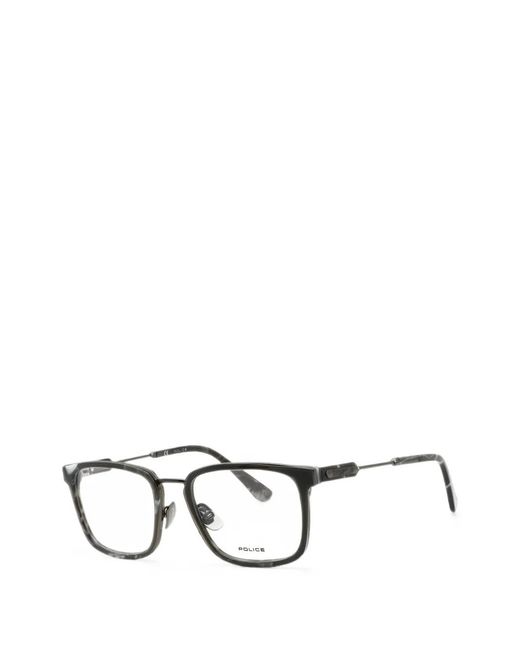 Police Gray Rectangle-Frame Glasses for men