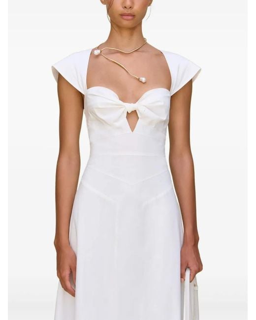 Cult Gaia White Magnolia Kleid
