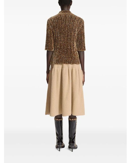 Maglione A Collo Alto di Dries Van Noten in Brown