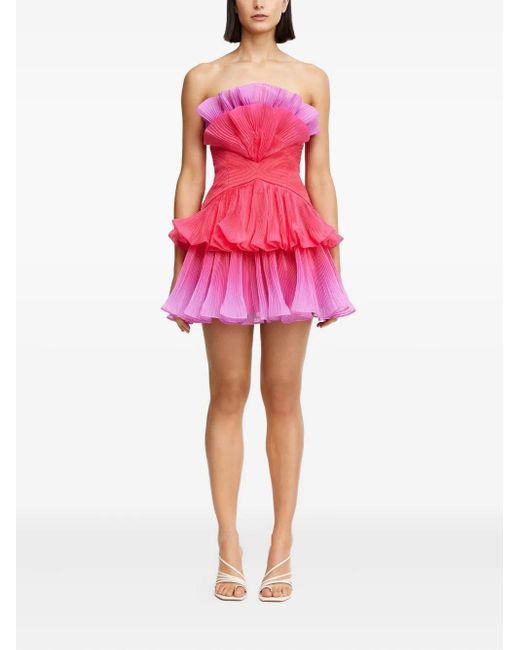 Acler Enford Mini Dress in Pink | Lyst