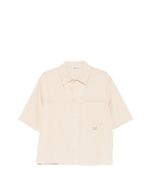 Imperial Natural Patch-Pocket Short-Sleeve Shirt for men