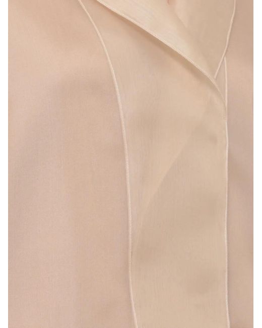 Antonelli White Emma Sheer Silk Jacket