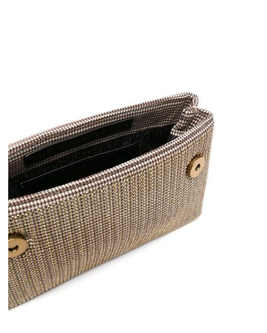 Kurt Geiger Natural Mini Kensington Crystal-Embellished Crossbody Bag