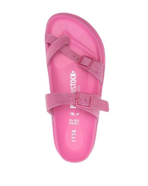Birkenstock Pink Mayari Suede Sandals