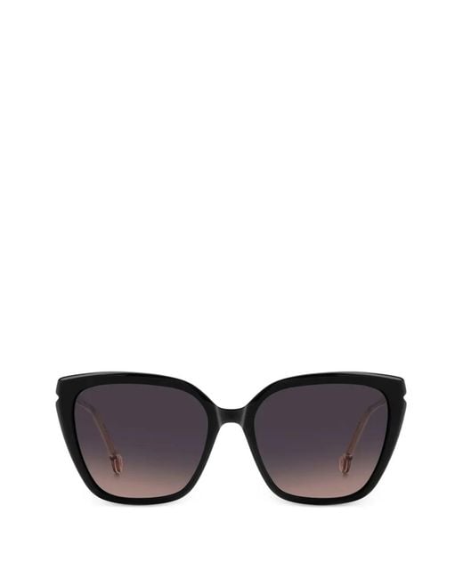 Carolina Herrera Black Cat-Eye Sunglasses