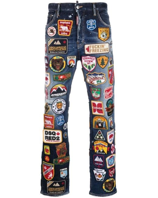 Dsquared hotsell patch jeans