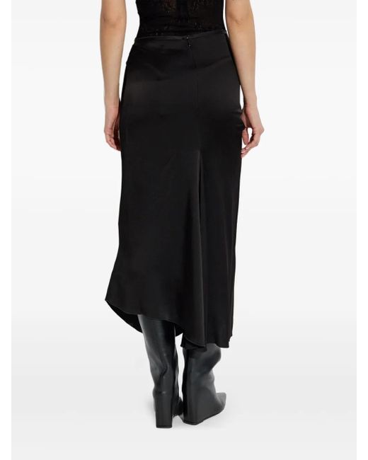 Victoria Beckham Black Drapierter Rock