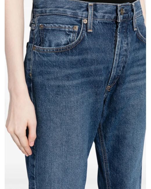 Agolde Blue Parker Straight-Leg Jeans