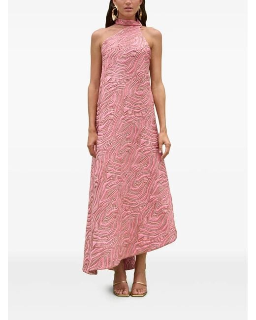 Cult Gaia Pink Florence Gown Dress