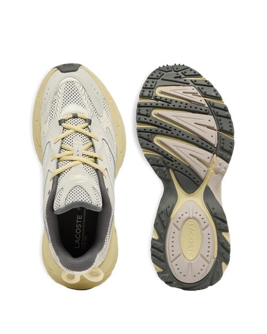 Lacoste White L003 Neo Shot Panelled Sneakers