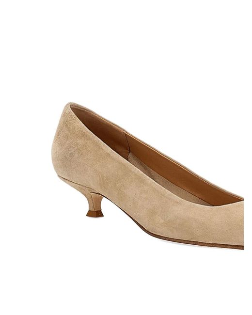 Aeyde Natural Pointed-Toe Pumps