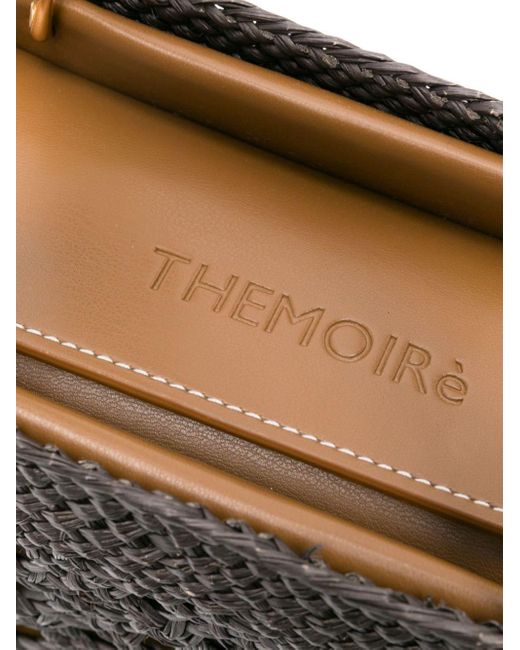 THEMOIRÈ Black Kobo Straw Tote Bag