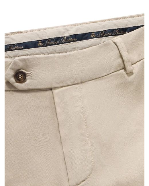 Brooks Brothers Natural Slim-Cut Cotton Chinos for men