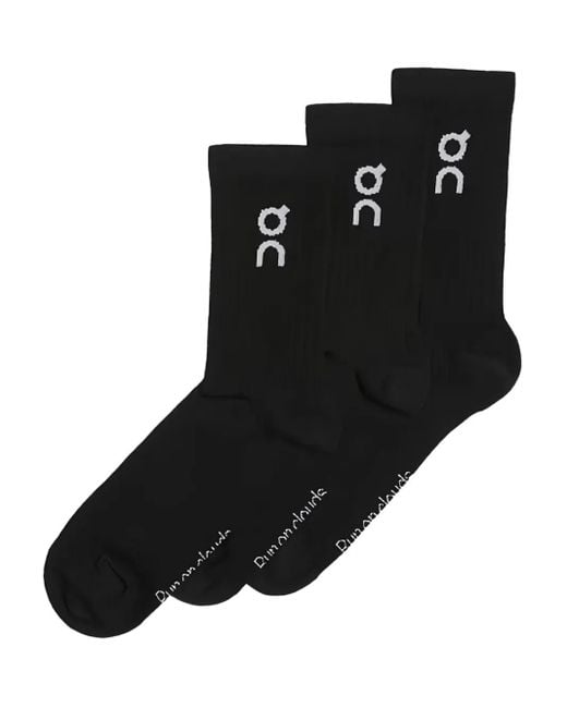 Lot De Trois Paires De Chaussettes À Logo Intarsia On Shoes pour homme en coloris Black