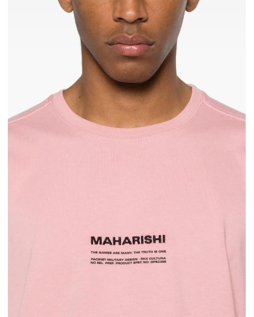 メンズ Maharishi 1453 Less Dangerous Tシャツ Pink