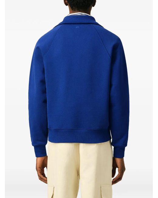 AMI Blue Coton Zippé Thank You For Being A Friend Sweat-Shirt
