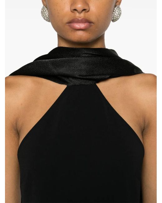 Solace London Black Evening Dress Ophelia