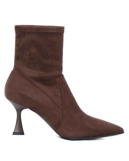 Sergio Levantesi Brown 70Mm Janet56 Suede Boots
