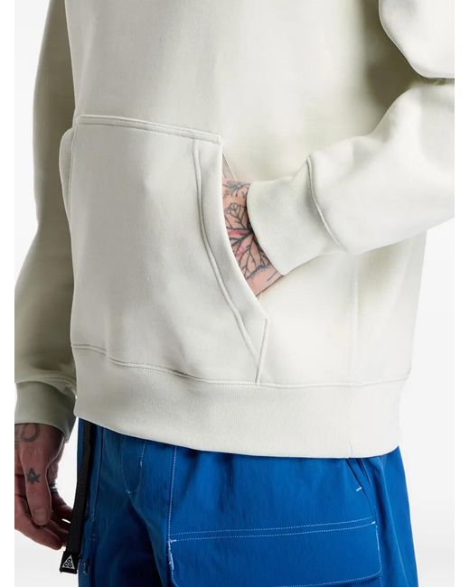 Nike White Hoodie Acg Tuff Fleece for men