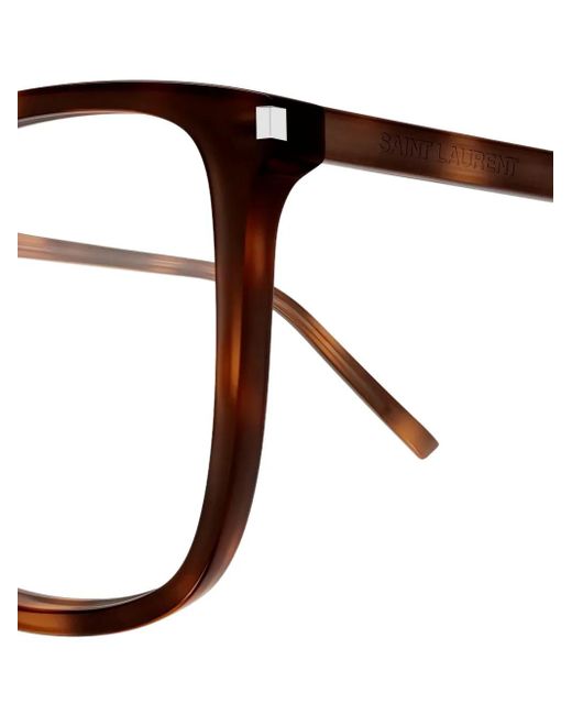 Saint Laurent Brown Geometric Glasses