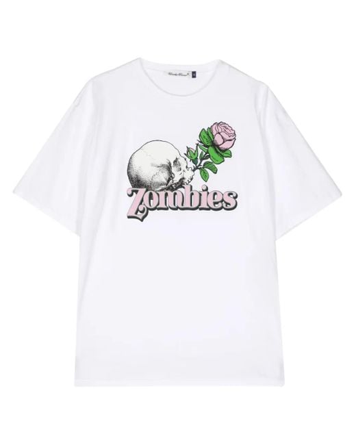 Undercover White Zombies Graphic-Print Cotton T-Shirt for men