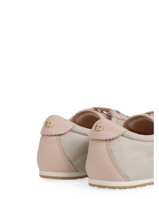 Ferragamo White Panelled Sneakers